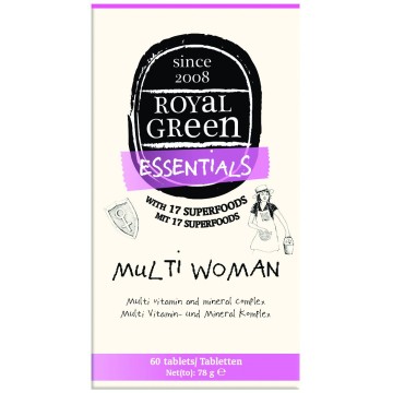 MULTI WOMAN (ΠΟΛΥΒΙΤΑΜΙΝΗ ΓΙΑ ΓΥΝΑΙΚΕΣ) ROYAL GREEN 60caps  MULTI WOMAN (ΠΟΛΥΒΙΤΑΜΙΝΗ ΓΙΑ ΓΥΝΑΙΚΕΣ) ROYAL GREEN 60caps